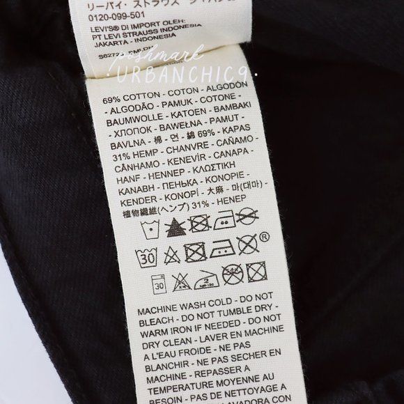 LEVI'S Wellthread Ribcage Wide Leg Jean Black 26 - Picture 10 of 11